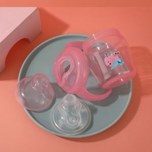 (NEW ) 225ml PP SIPPY CUP WITH DOUBLE HANDLES NON-SPILL