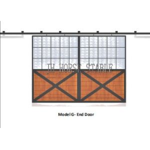 Customized Infill High Density Hard Bamboo Stall Barn Doors