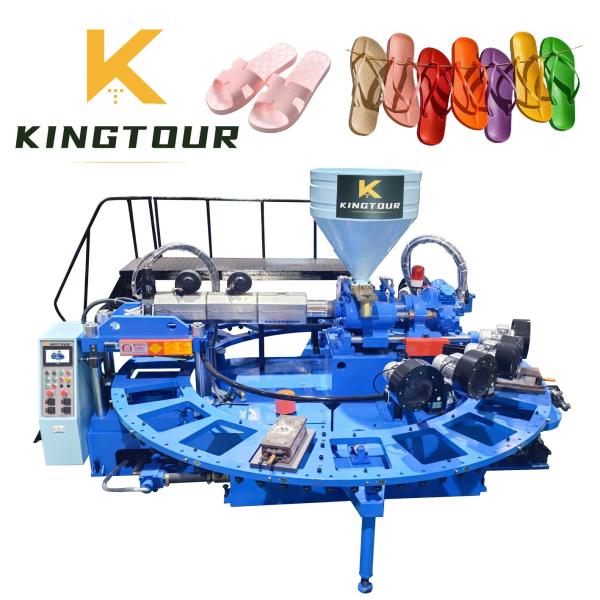 Buy 1 Color Slipper Moulding Machine Rotary PVC Chappal Making Machine 380V / 220V at wholesale prices