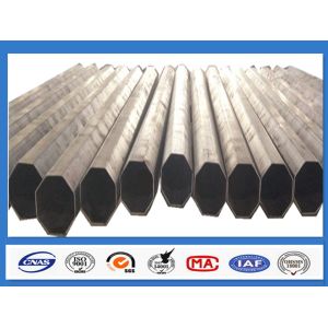 Polygonal Distribution Galvanized Steel Pole Min Yield Strength 345mpa