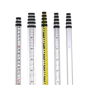 7m Telescopic Levelling Staff Aluminum Dual Faces Levelling Rods