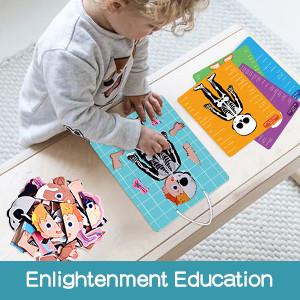 ASTM963-17 48pcs Magnetic Human Body Puzzle For Preschoolers