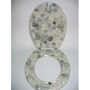 sea star shell poly resin toilet seat