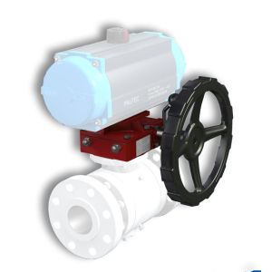 Customizable Cast Aluminium Ball Valve Gearbox Protection Rating Ip 65