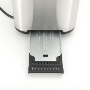 Removeable Crumb Tray2 Slice Brushed Stainless Steel Toaster 120V 1000W