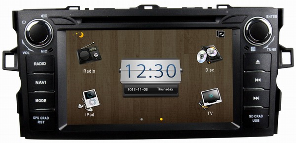 Buy Car stereos radio bluetooth gps for Toyota Corolla /Auris 2012 OCB-7010 at wholesale prices