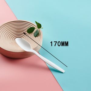 Disposable Cornstarch Knife Fork Spoon Primary Color Sustainable Food Packaging