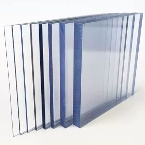Building Materials Clear Polycarbonate Panel , Transparent Polycarbonate Glass