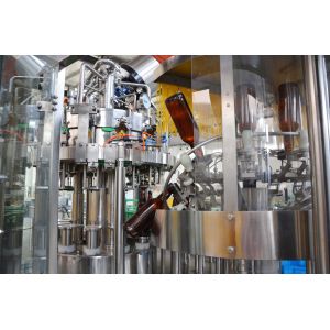 Glass Bottle 1000 BPH Carbonated Drink Filling Machine