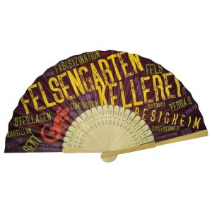 Wooden Foldable Hand Fans 21cm 23cm Custom Bamboo Rave Fan