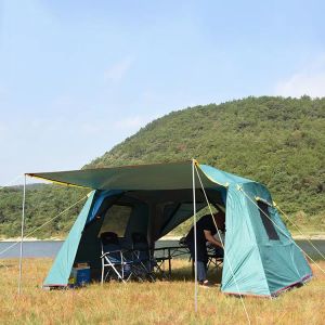 Waterproof 210D Outdoor Sport Tent 360*360*220cm Automatic Pop Up Tent Family