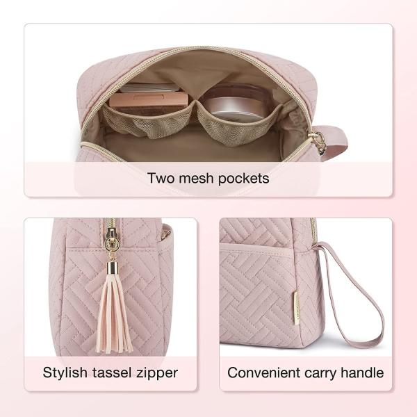 Toiletry Smooth Zipper Cosmetic Bag Water Resistant For Travel
