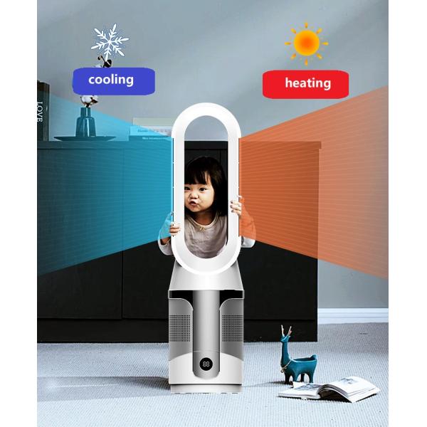 20 Inch Bladeless Cooling Heater Tower Fan with Hepa Air Purifier NO Adjustable Height