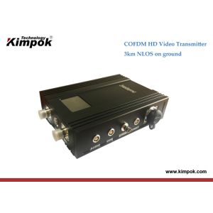 China Long Transmission Range HD Wireless Video Transmitter 3km N-LOS COFDM AV Sender on sale