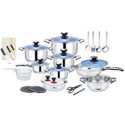 Different Piece Non Stick Cookware Set Wholesale 25pcs 30pcs Stainless Steel Pot