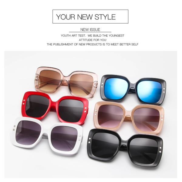 BSCI Oversized Cat Eye Plastic 145MM Gradient Lens Sunglasses