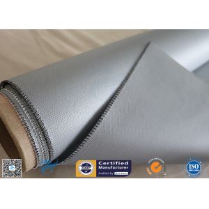 Chemical Resistant Gray Color Silicone Coated Fiberglass Fabric 160g Two Sides