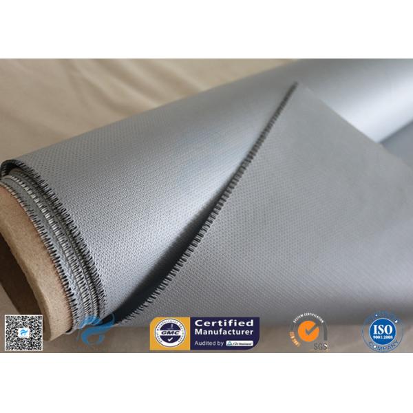 Chemical Resistant Gray Color Silicone Coated Fiberglass Fabric 160g Two Sides