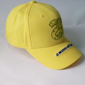 Lemon Yellow 3D Embroidery/applique Baseball Hat Cartoon Sports Cap Hat Unisex