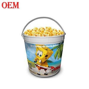 Customized Printed Movie Star Plastic Popcorn Container OEM design Plastic
