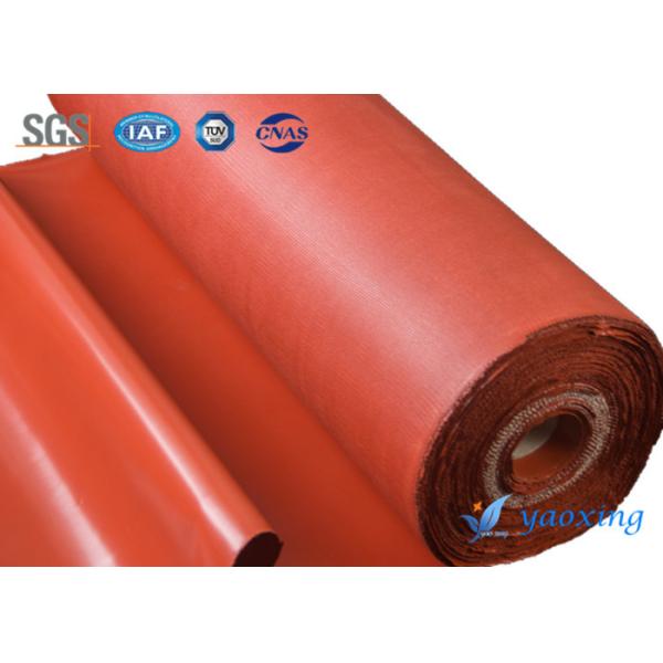 Buy 1.2mm Silicone Coated Fiberglass Fabric Fireproof And Aging Resistance at wholesale prices