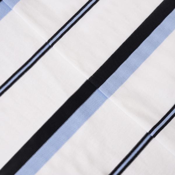 Skin Friendly Comfortable Breathable Good Texture Yarn Dyed Striped Cotton Fabric For T-Shirt