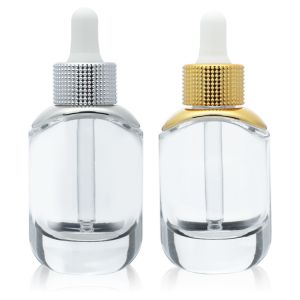 Cosmetic Packing Skincare Package 30ml Glass Luxury Serum Bottle Dropper Bottle