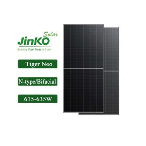 JINKO Tiger Neo N-type 78HL4-BDV 615-635 Watt Bifacial Solar Panels Dual Glass