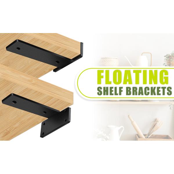 ISO9001 Rohs CE Certified 8 Inch Professional Floating Shelf Bracket Strong and Sturdy