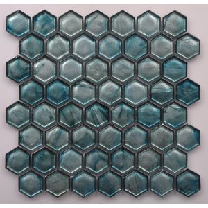 Latest Glazed Mosaic Tile with Hexagon Shape