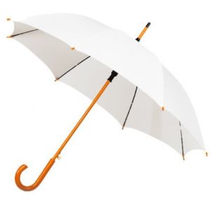 Auto Open Wooden Shaft Promotion Pongee Umbrella