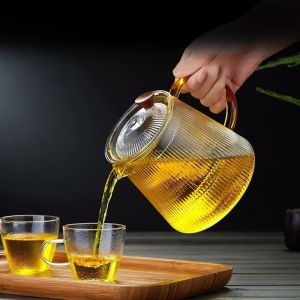 500ml/800ml/1000ml Heat Resistant Glass Drinking Set Stylish Milk Jug for