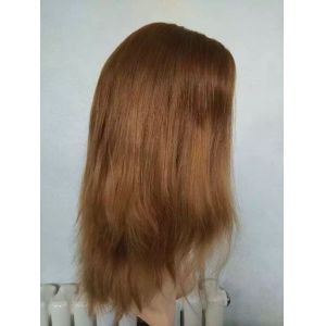 10 Inches European Human Hair Jewish Wigs Kosher Wigs Small Layer Ombre Color