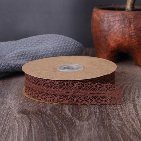 2.5cm Elastic Band Lace Trim Hollow Flower Ribbon for Sewing Clothing Garment Decorative Lace