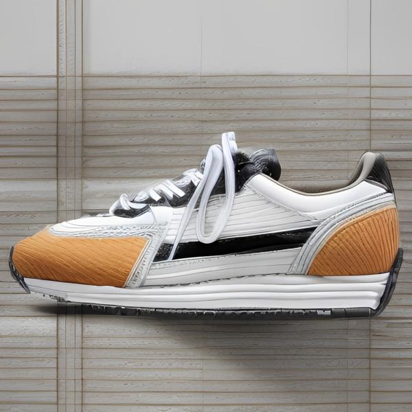 Buy Rubber Outsole  Custom Leather Sneakers Anti Slip Four Season at wholesale prices