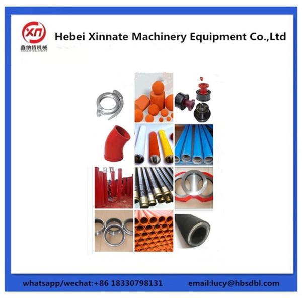 ST52 Seamless Concrete Pump Pipe , DN100 DN125 Concrete Pump Delivery Pipe