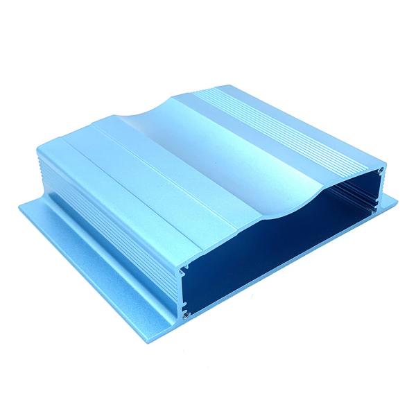 Buy Blue Sand Blast Extruded Aluminium Housing Enclosures For Electronics Anti Rust at wholesale prices