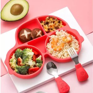 Baby Feeding Silicone Spoon Set Customized Car Shape Bpa Free