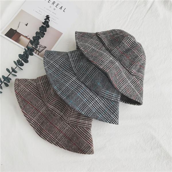 Custom Made Womens Winter Bucket Hats , Plain Waterproof Bucket Hat