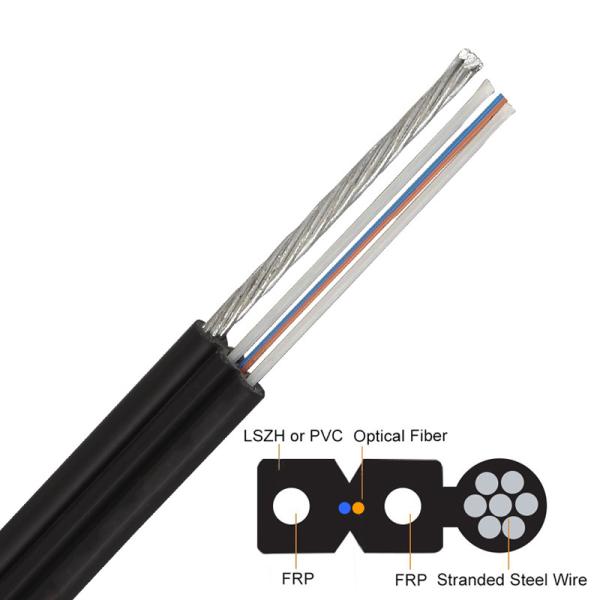 Buy GJYXFCH ANATEL FTTH Optic Fiber Cable 1 / 2 / 4 Core Drop Cable at wholesale prices