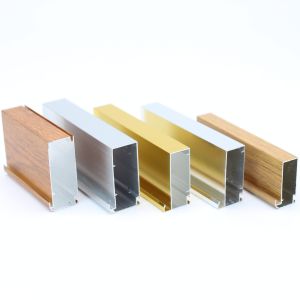 China High Quality Customized Powder Coated Polishing Aluminium Kitchen Cabinet Profile on sale