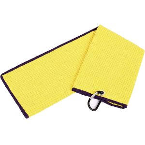 Custom Printed Microfiber Golf Waffle Towel With Embroidery Logo