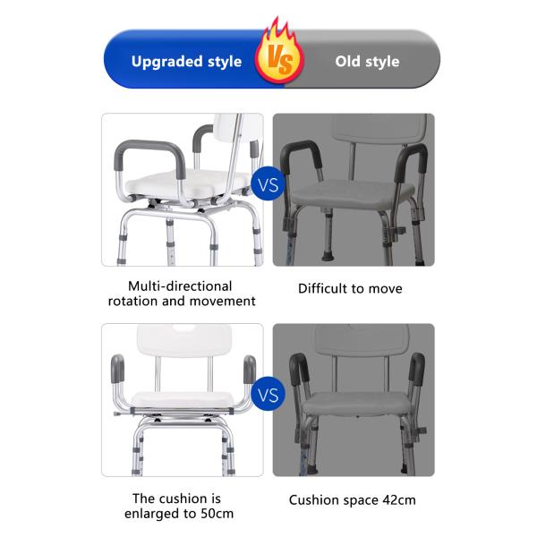 Portable Folding Shower Seat For Elderly Long Lasting Heat Insulation