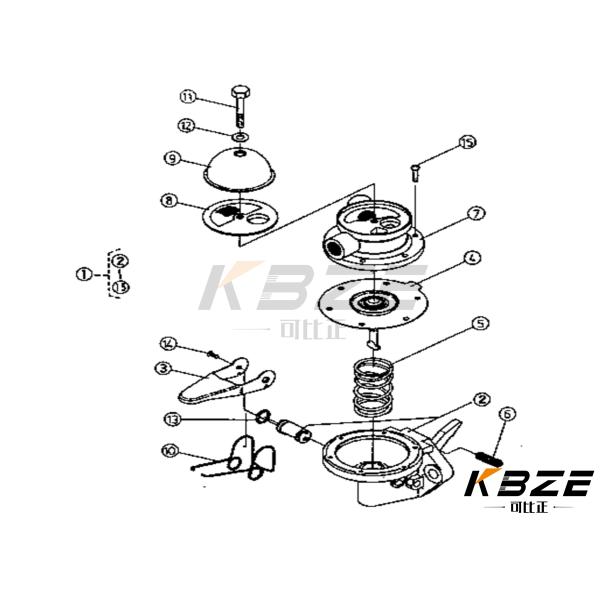 HIGH QUALITY KBZE DIESEL FUEL PUMP FOR KUBOTA 15451-52033 AR314JL 15451-52030 TRACTOR
