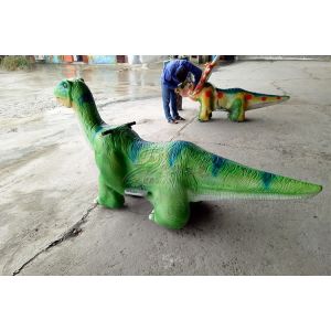 Quality Lifelike Dinosaur Battery Car , Outdoor Coin Operated Kiddie Rides for sale