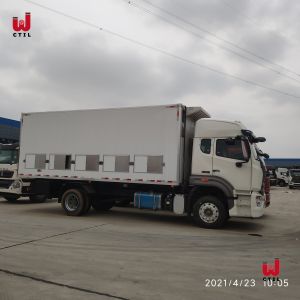 350hp Single Axle Box Truck Closed Van Truck