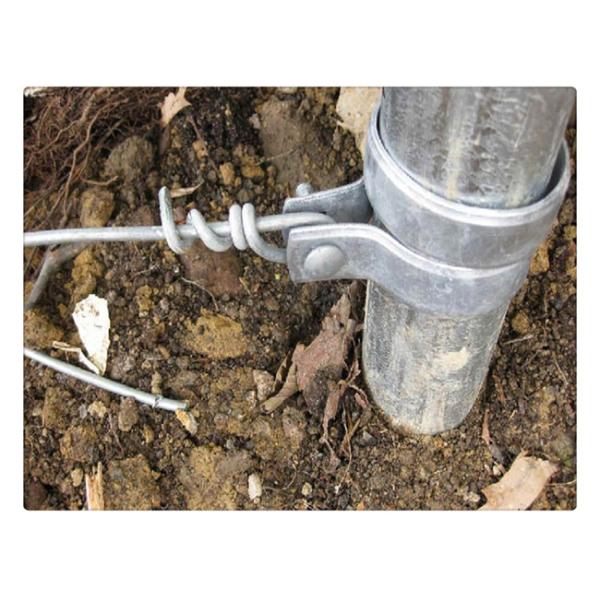 0.36lb Galvanized Brace 4"-1/2 Chain Link Fence Band