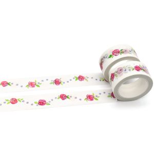 Quality Removable Floral Printed Washi Tape For Scrapbook Beautifying for sale