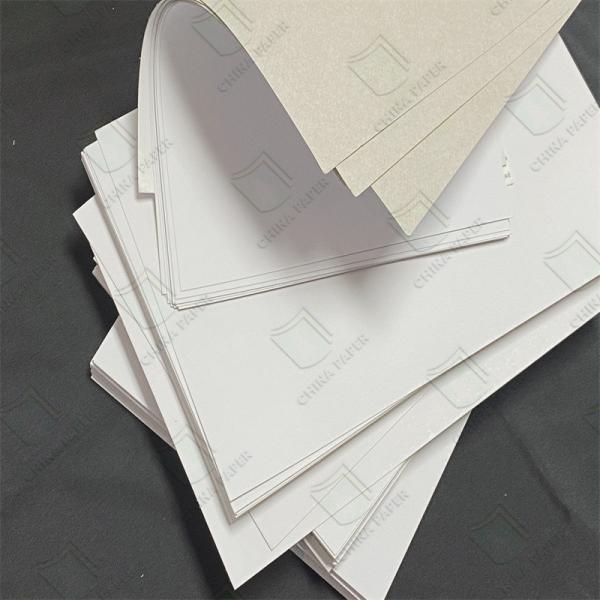 Gray-Base White Cardstock For Bookbinding Sewn Binding Strength & Archival