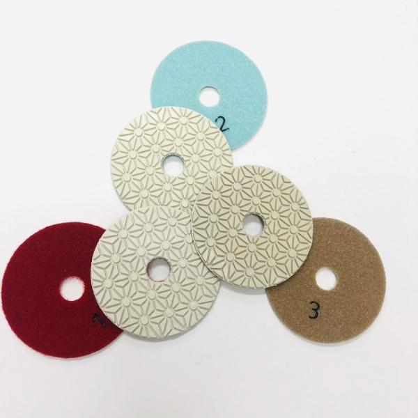 100mm 3 Step Diamond Polishing Pads For Granite